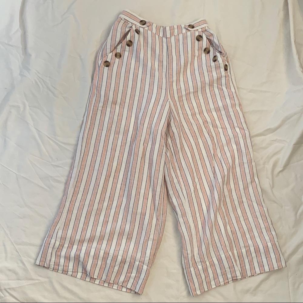 Wide-cropped pants